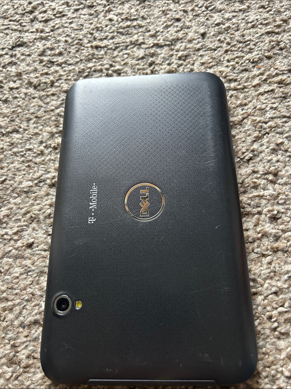 Dell Streak 7 Black Tablet with Gold Logo and T‑Mobile
